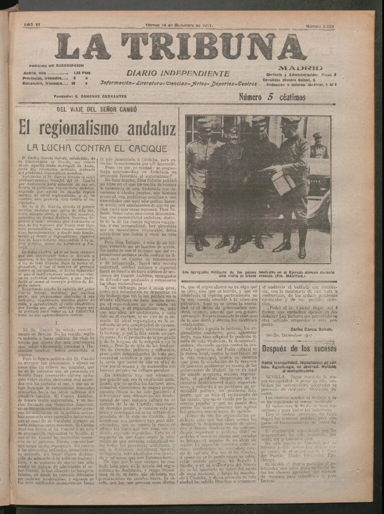 Miniatura de La Tribuna del 14 de diciembre de 1917