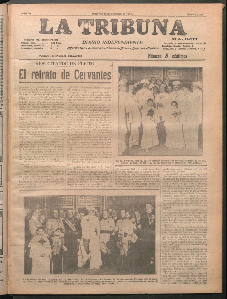 Miniatura de La Tribuna del 19 de diciembre de 1917