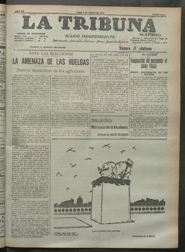 Miniatura de La Tribuna del 4 de febrero de 1918