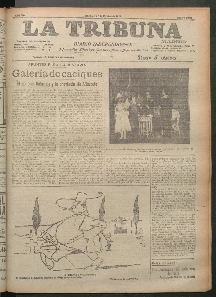 Miniatura de La Tribuna del 17 de febrero de 1918