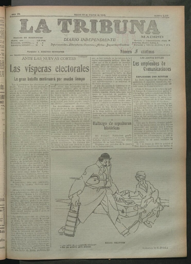 Miniatura de La Tribuna del 23 de febrero de 1918