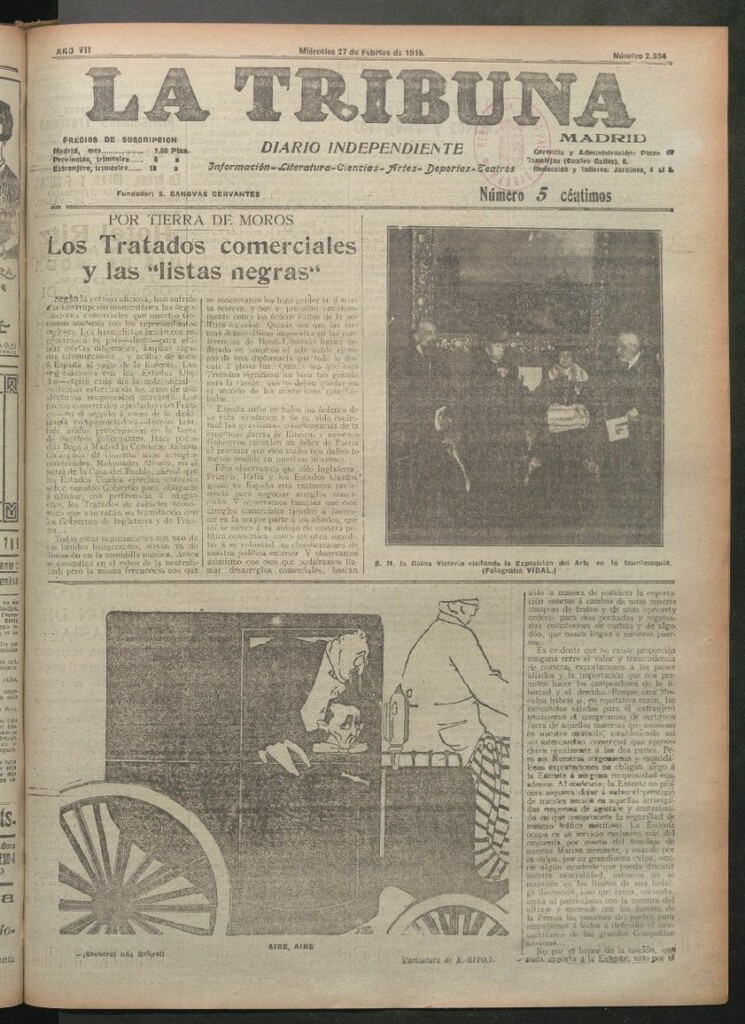 Miniatura de La Tribuna del 27 de febrero de 1918