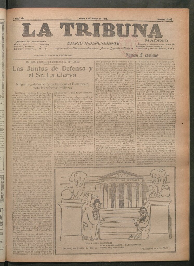 Miniatura de La Tribuna del 4 de marzo de 1918