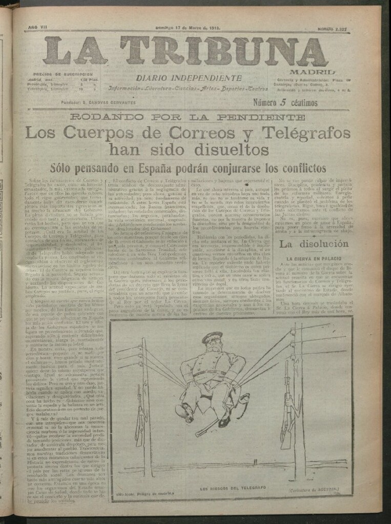 Miniatura de La Tribuna del 17 de marzo de 1918
