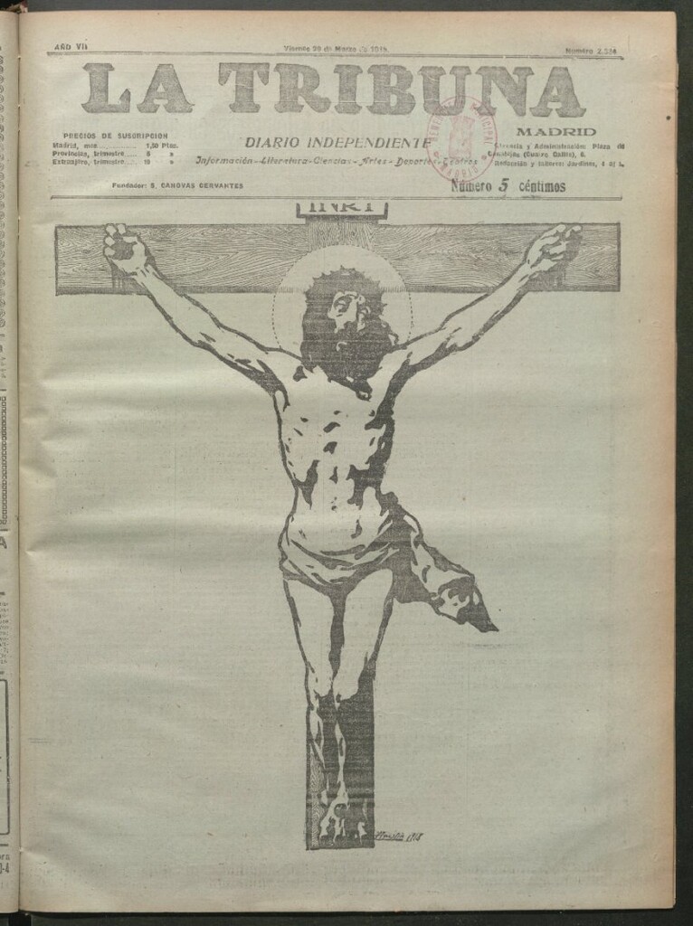 Miniatura de La Tribuna del 29 de marzo de 1918
