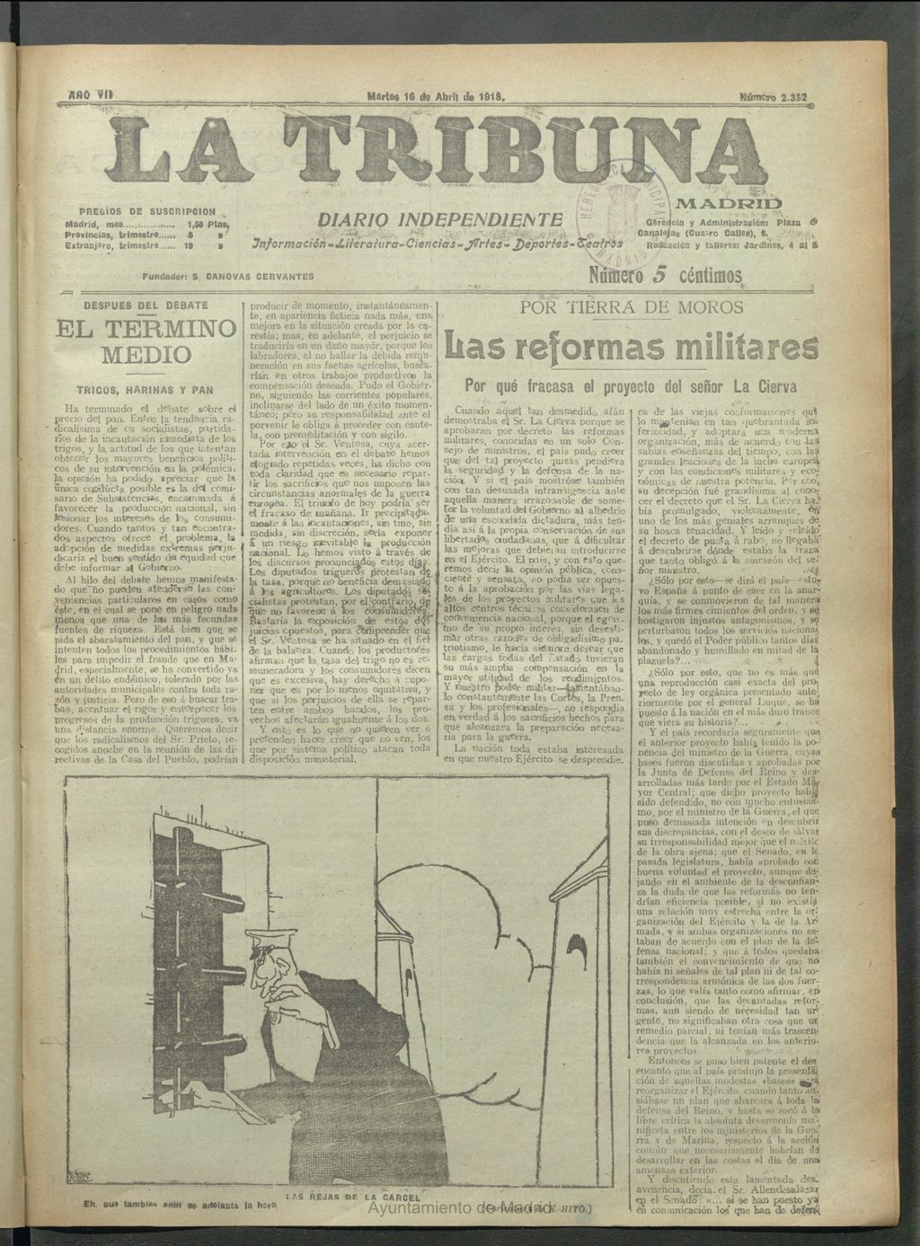 Miniatura de La Tribuna del 16 de abril de 1918