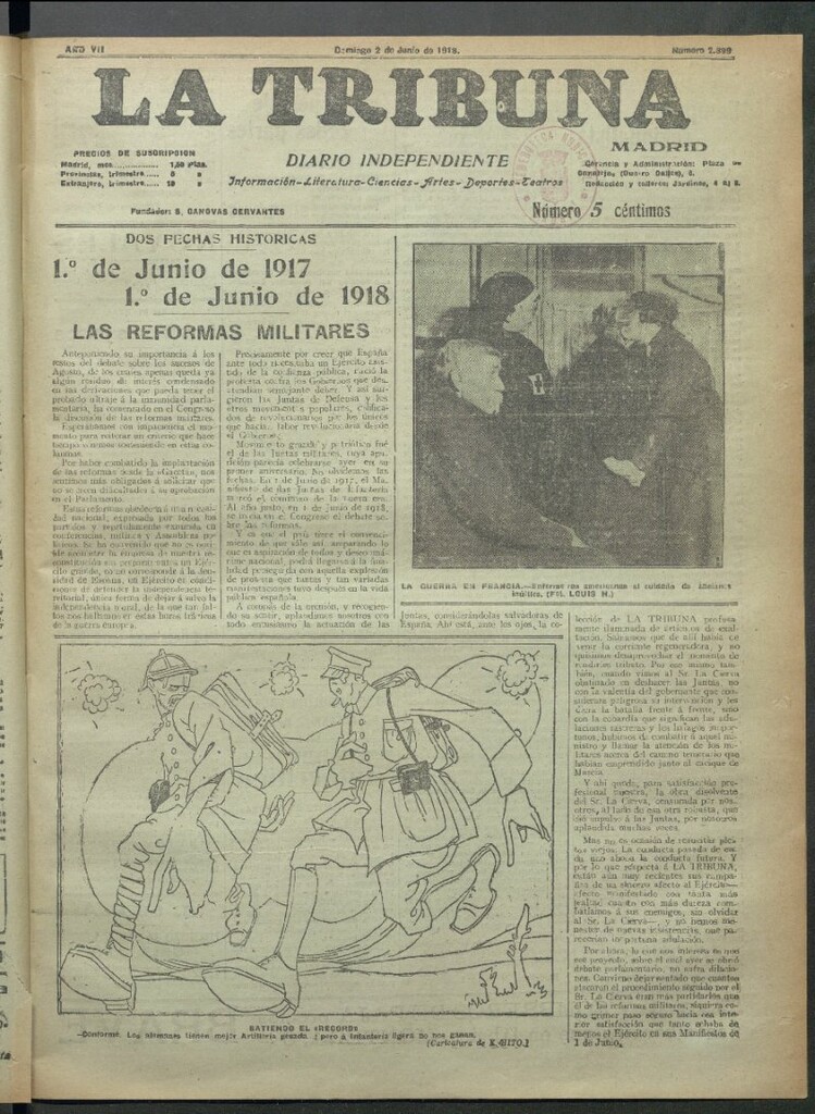 Miniatura de La Tribuna del 2 de junio de 1918
