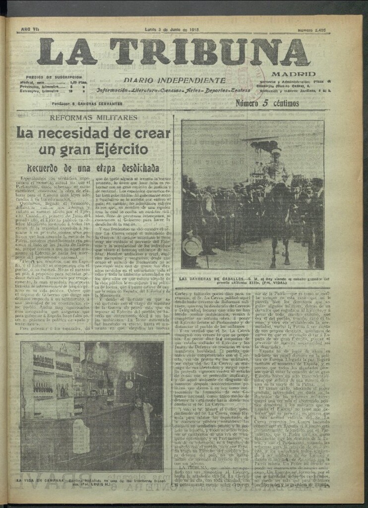 Miniatura de La Tribuna del 3 de junio de 1918