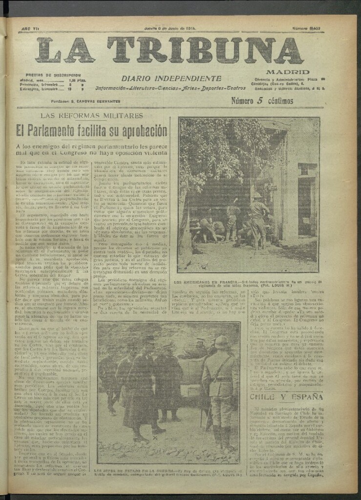 Miniatura de La Tribuna del 6 de junio de 1918
