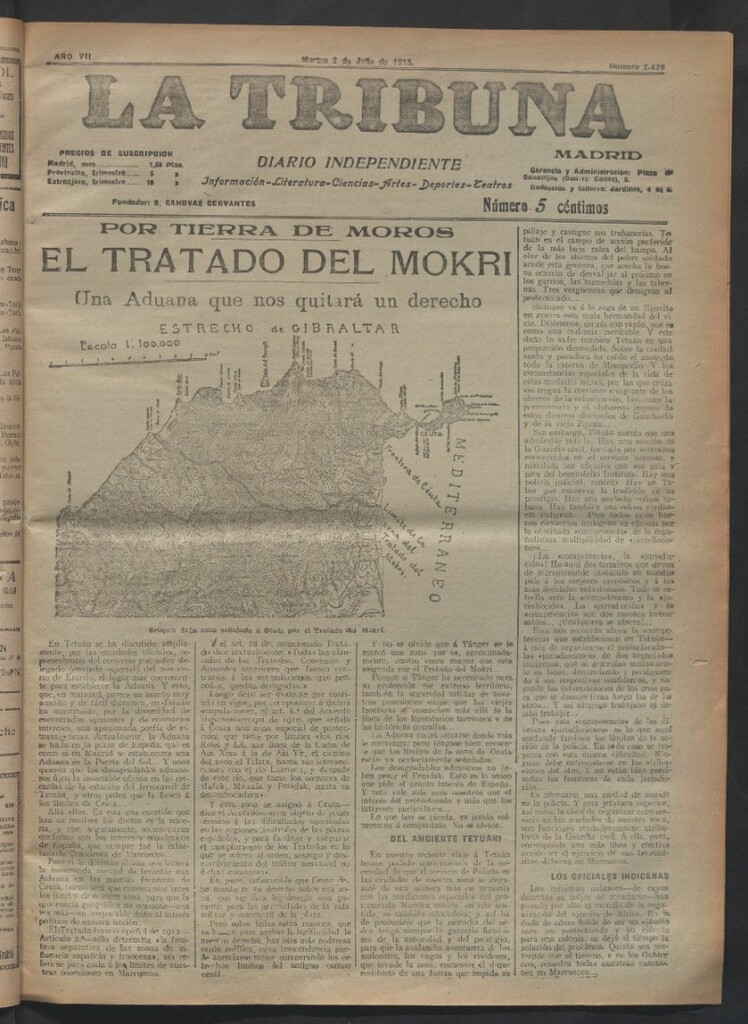 Miniatura de La Tribuna del 2 de julio de 1918