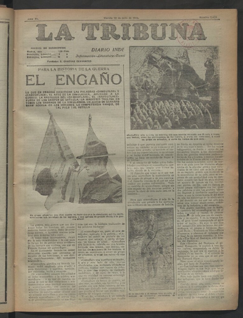 Miniatura de La Tribuna del 12 de julio de 1918
