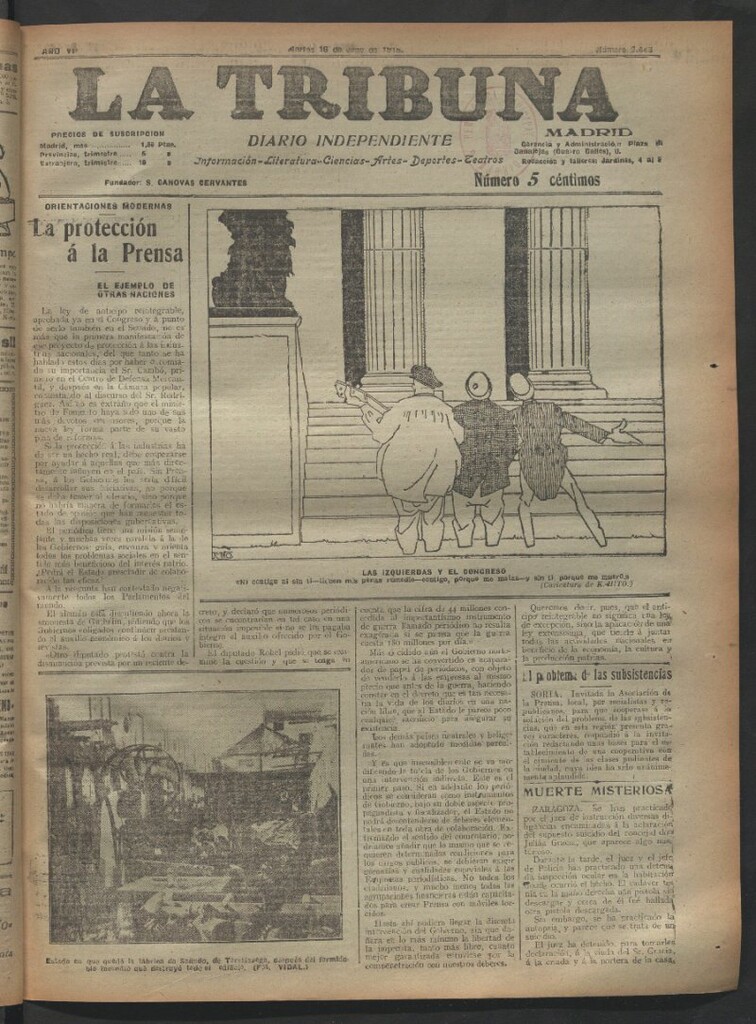 Miniatura de La Tribuna del 16 de julio de 1918
