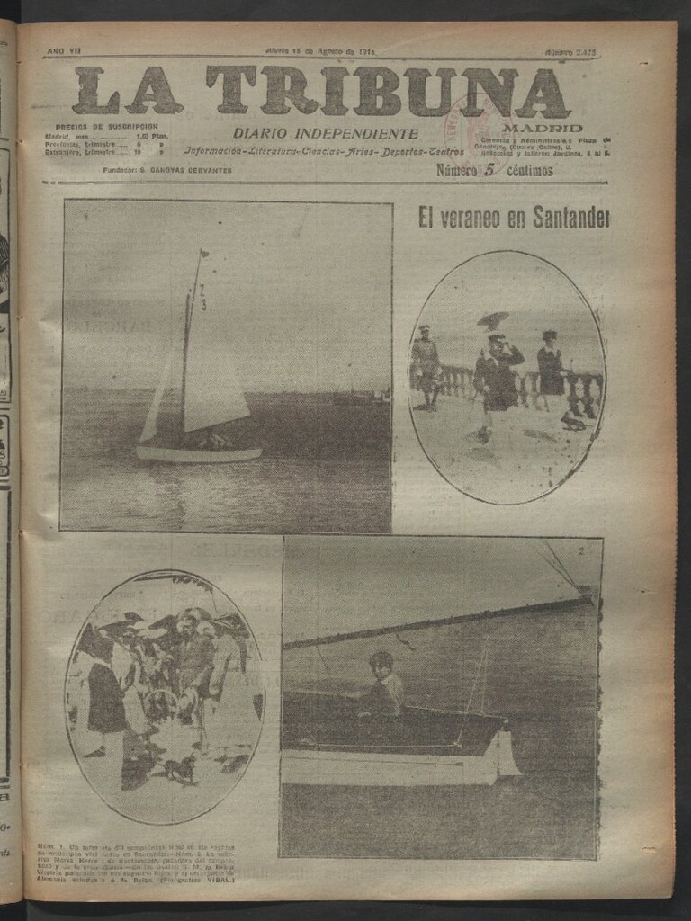 Miniatura de La Tribuna del 15 de agosto de 1918