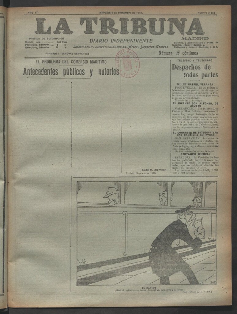 Miniatura de La Tribuna del 4 de septiembre de 1918