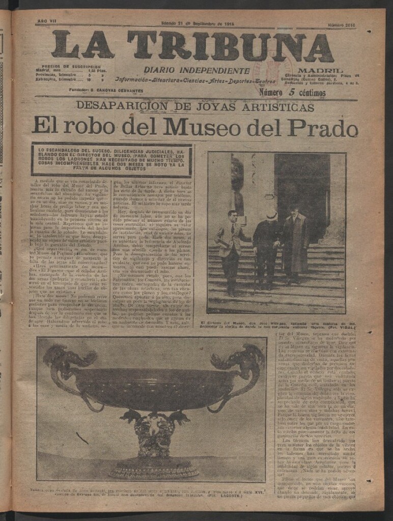 Miniatura de La Tribuna del 21 de septiembre de 1918