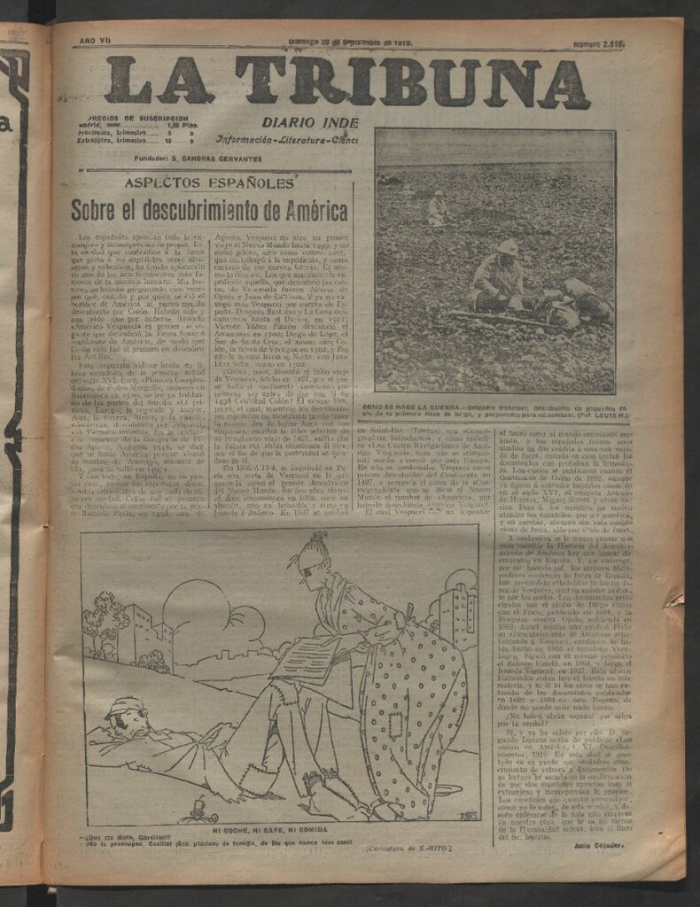 Miniatura de La Tribuna del 29 de septiembre de 1918