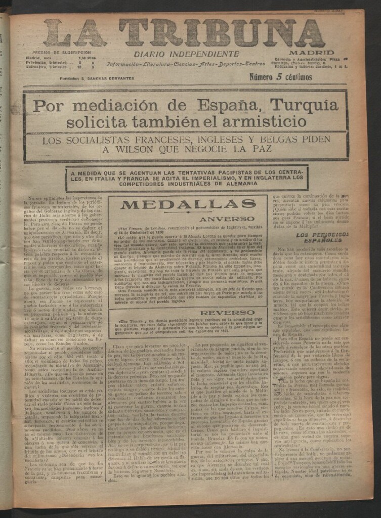 Miniatura de La Tribuna del 8 de octubre de 1918