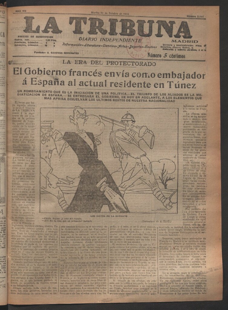 Miniatura de La Tribuna del 22 de octubre de 1918