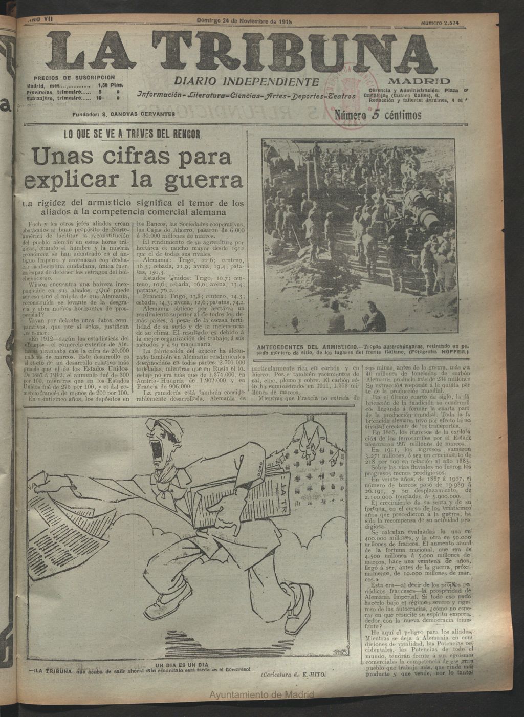 Miniatura de La Tribuna del 24 de noviembre de 1918