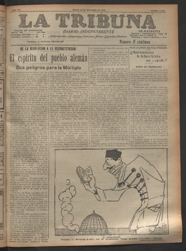 Miniatura de La Tribuna del 26 de noviembre de 1918