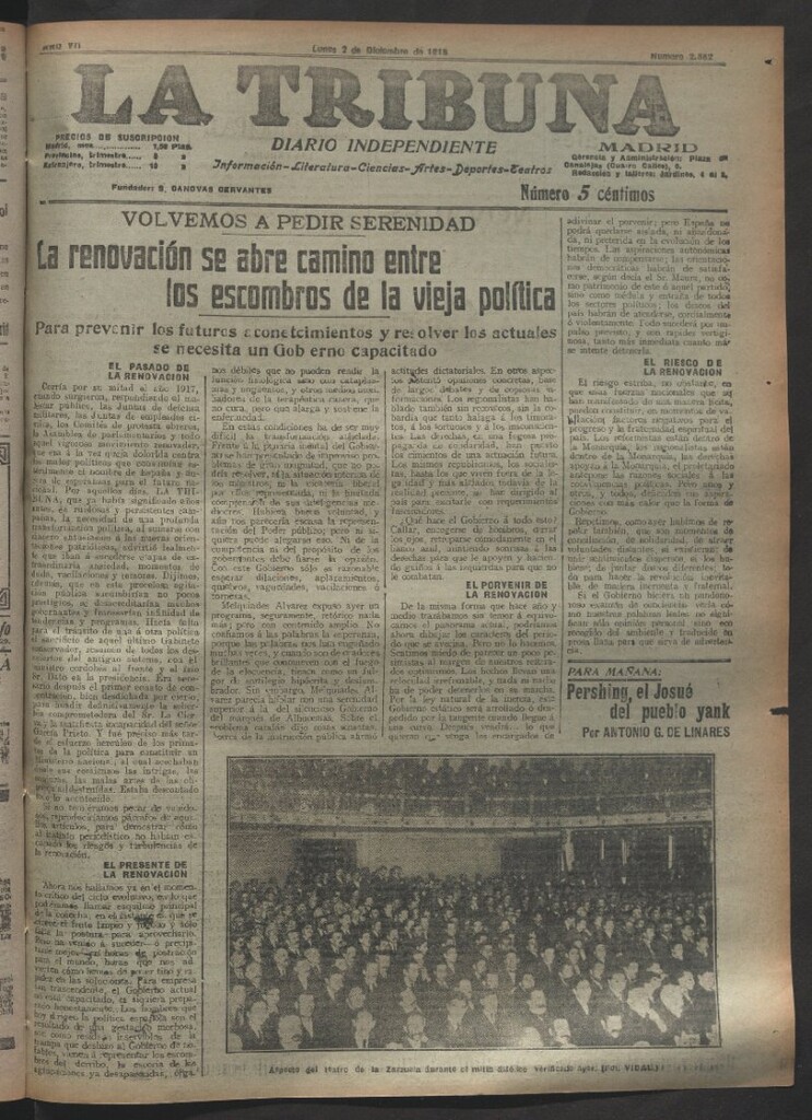 Miniatura de La Tribuna del 2 de diciembre de 1918
