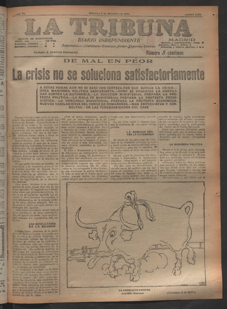Miniatura de La Tribuna del 4 de diciembre de 1918