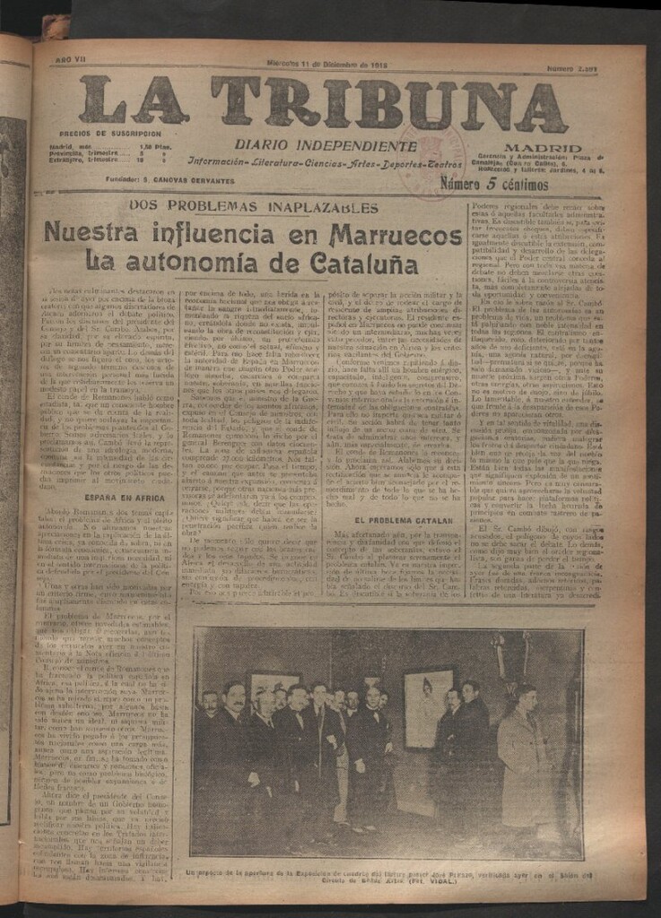 Miniatura de La Tribuna del 11 de diciembre de 1918