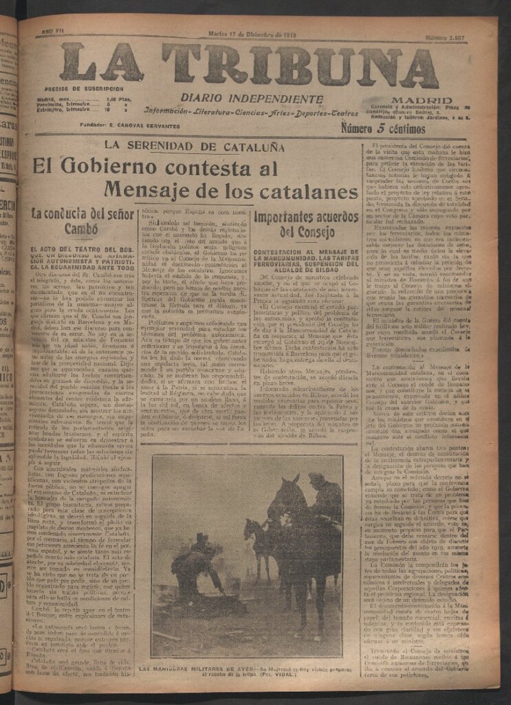 Miniatura de La Tribuna del 17 de diciembre de 1918