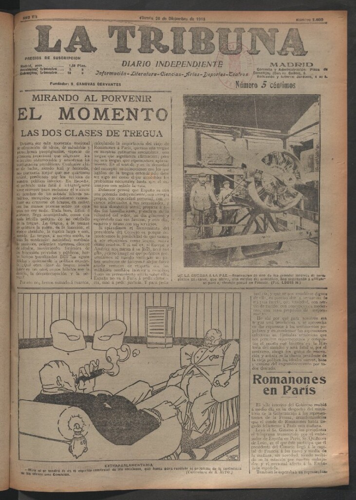 Miniatura de La Tribuna del 20 de diciembre de 1918
