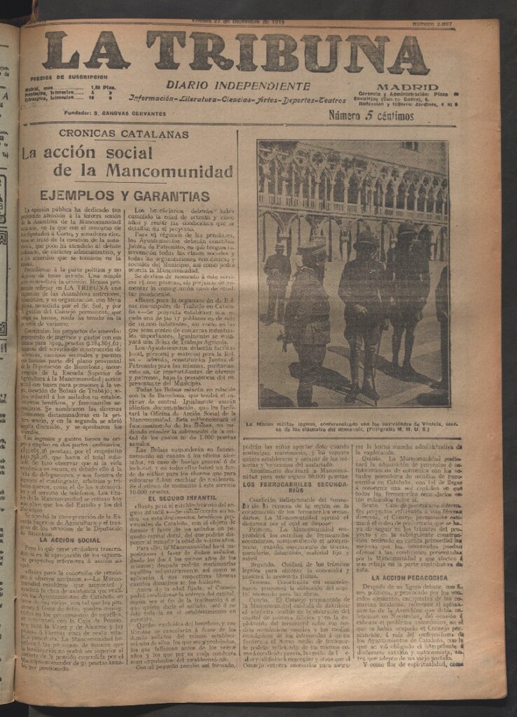 Miniatura de La Tribuna del 27 de diciembre de 1918