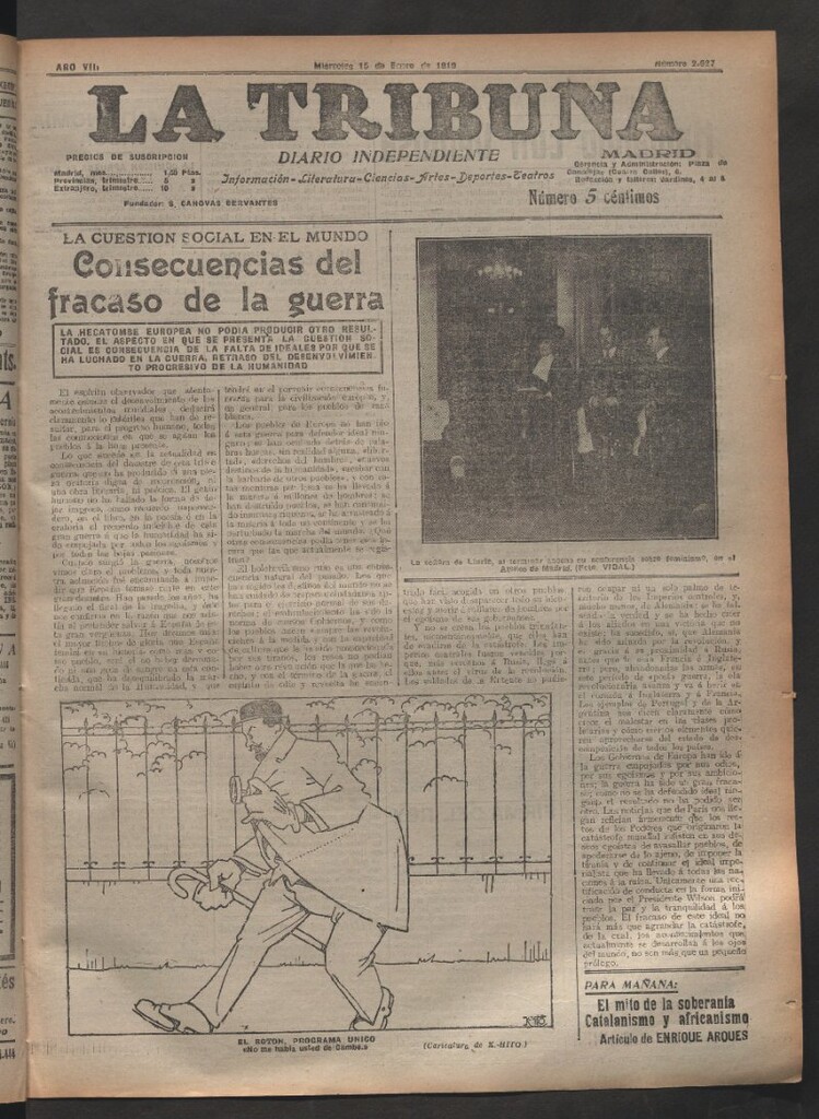 Miniatura de La Tribuna del 15 de enero de 1919