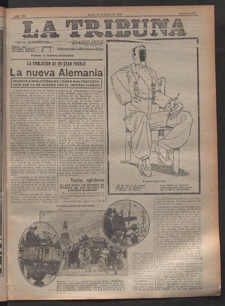 Miniatura de La Tribuna del 16 de enero de 1919