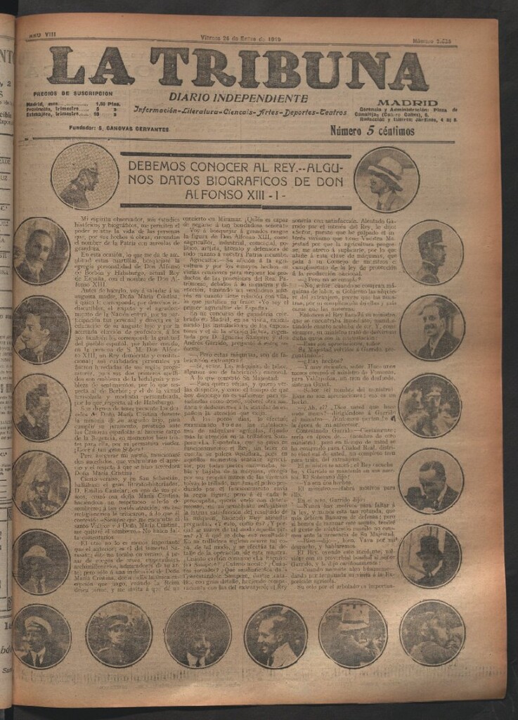Miniatura de La Tribuna del 24 de enero de 1919