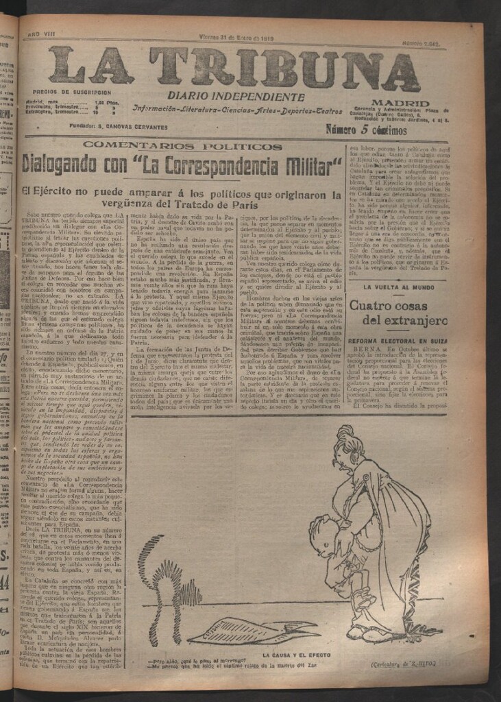 Miniatura de La Tribuna del 31 de enero de 1919