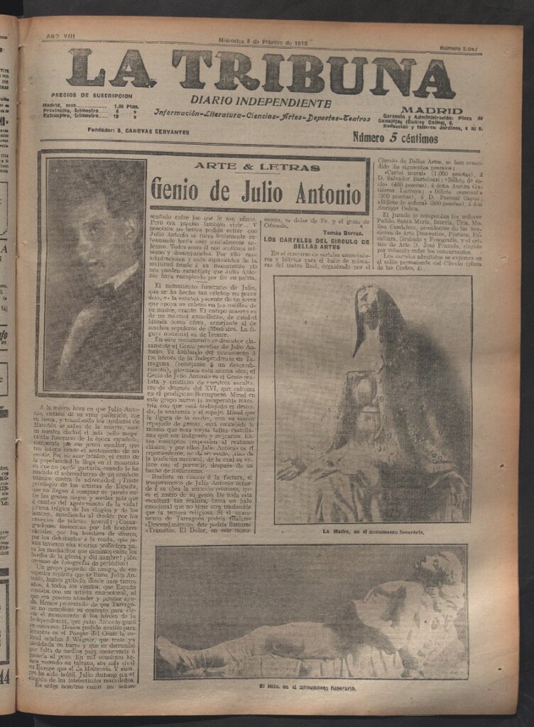 Miniatura de La Tribuna del 5 de febrero de 1919