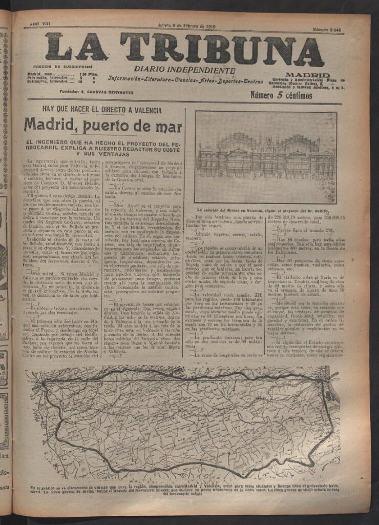 Miniatura de La Tribuna del 6 de febrero de 1919