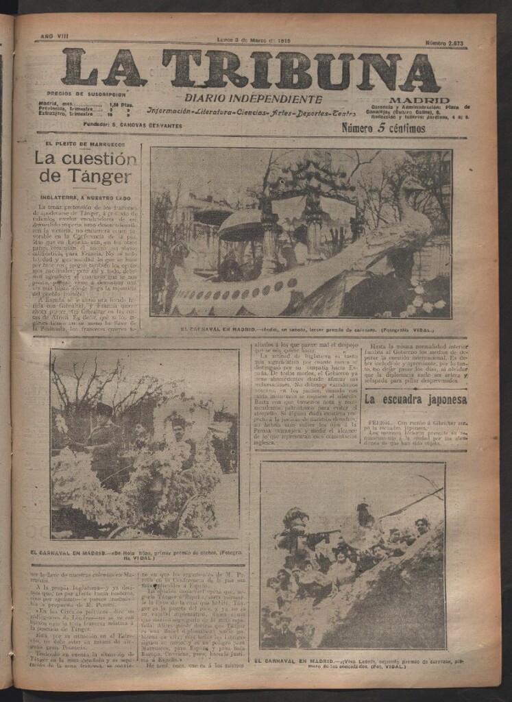 Miniatura de La Tribuna del 3 de marzo de 1919