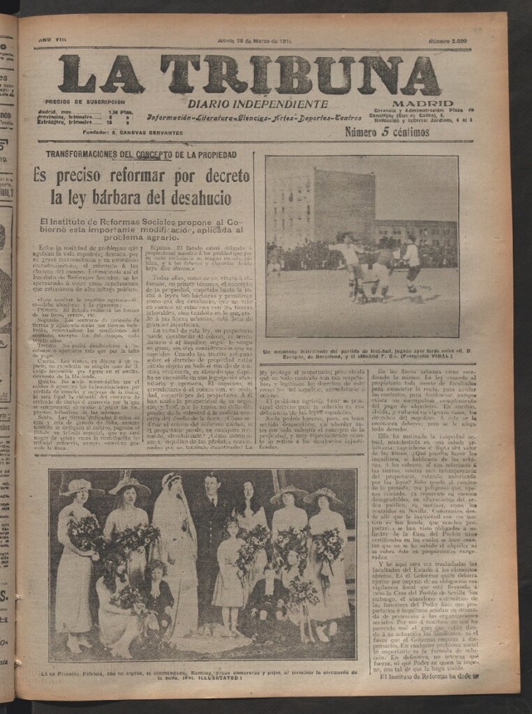Miniatura de La Tribuna del 20 de marzo de 1919
