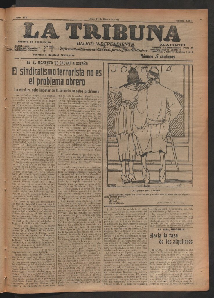 Miniatura de La Tribuna del 31 de marzo de 1919