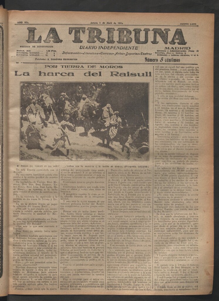 Miniatura de La Tribuna del 3 de abril de 1919