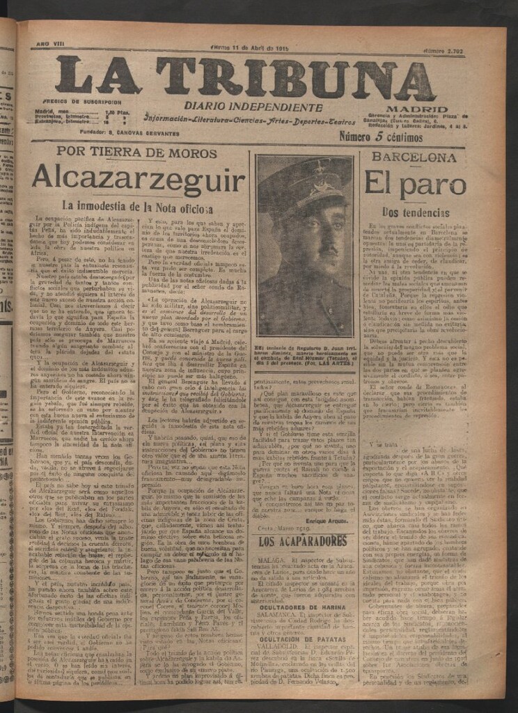 Miniatura de La Tribuna del 11 de abril de 1919