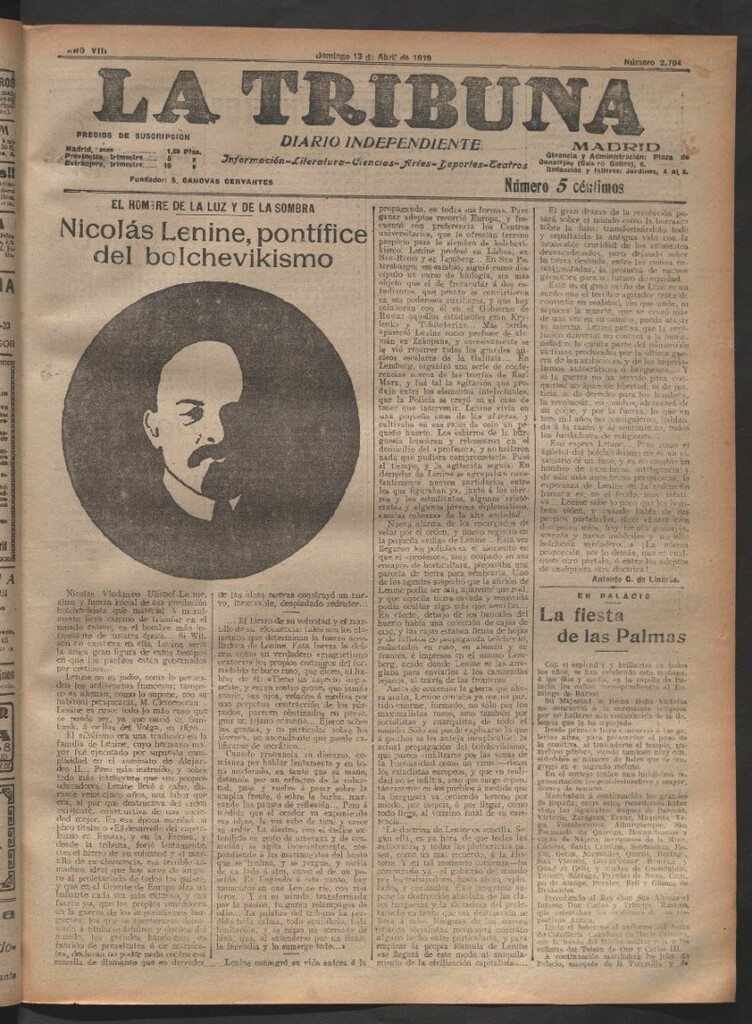 Miniatura de La Tribuna del 13 de abril de 1919