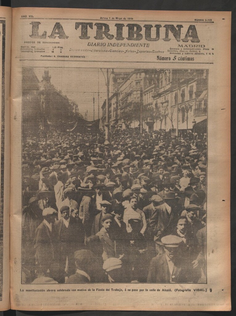 Miniatura de La Tribuna del 1 de mayo de 1919