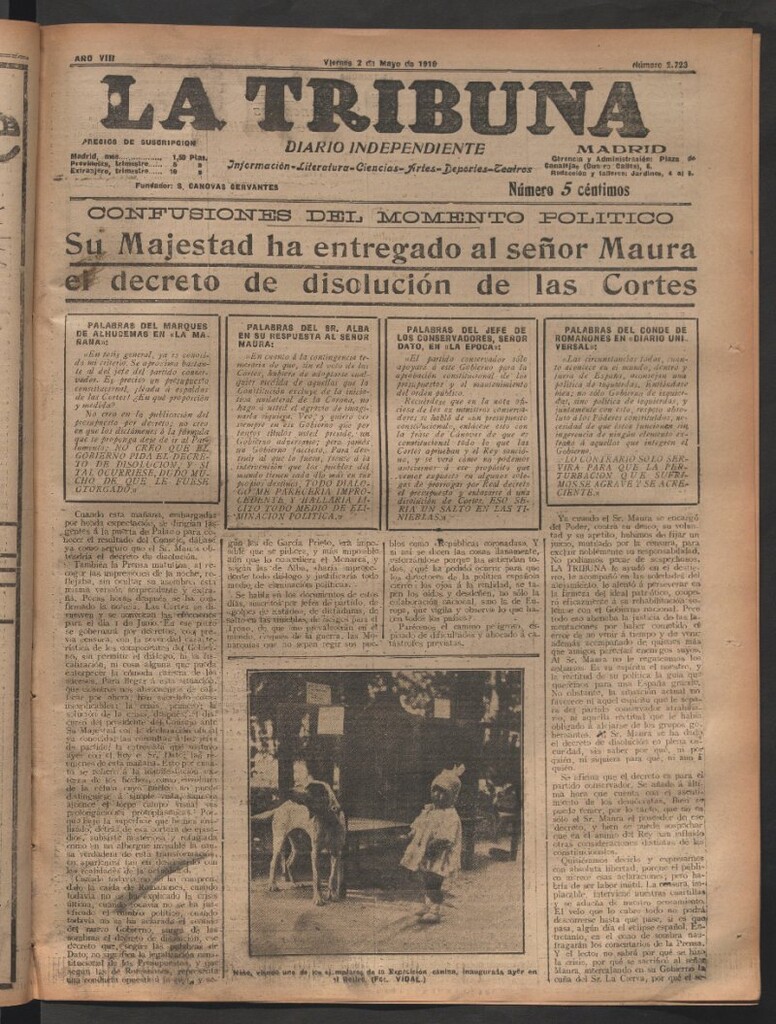 Miniatura de La Tribuna del 2 de mayo de 1919