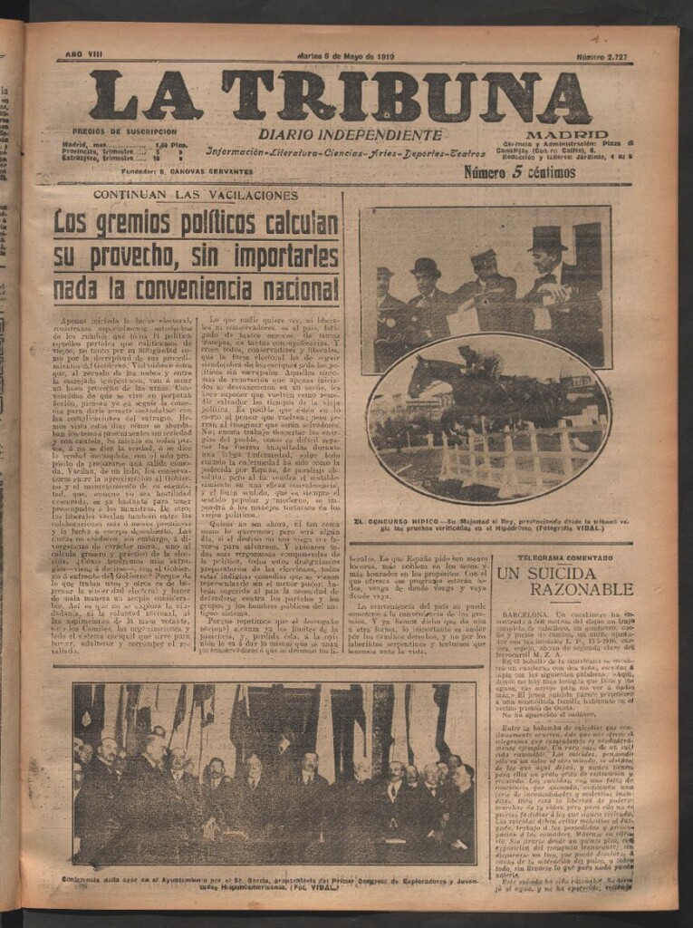 Miniatura de La Tribuna del 6 de mayo de 1919