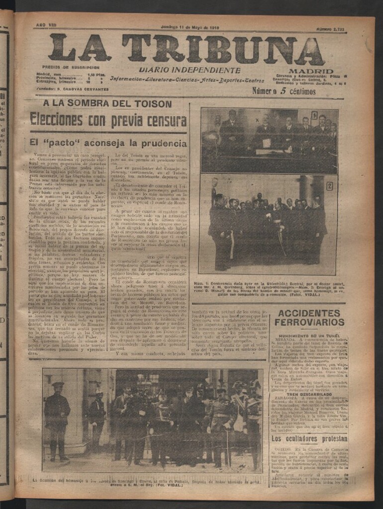 Miniatura de La Tribuna del 11 de mayo de 1919