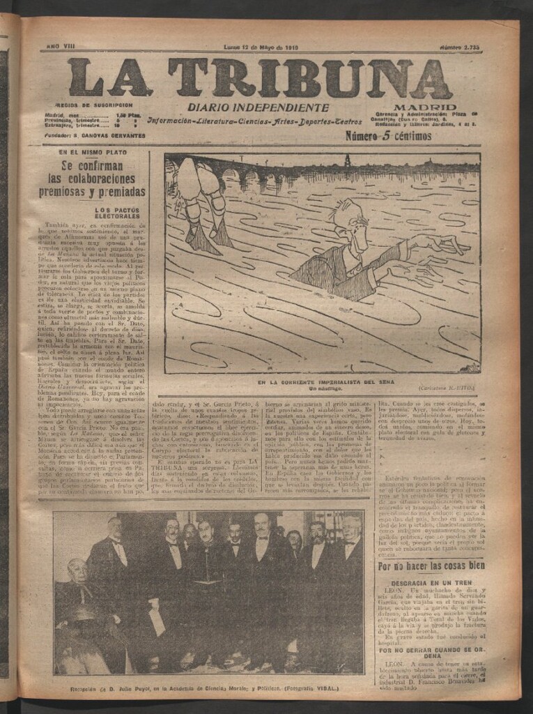 Miniatura de La Tribuna del 12 de mayo de 1919