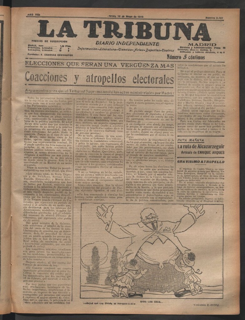 Miniatura de La Tribuna del 16 de mayo de 1919