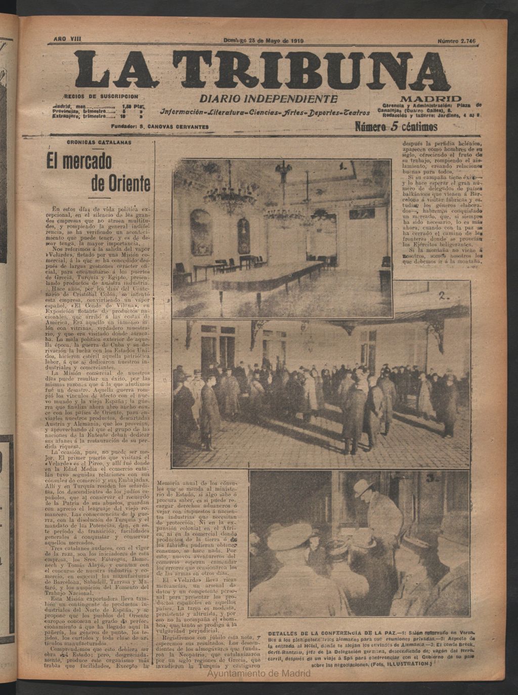 Miniatura de La Tribuna del 25 de mayo de 1919