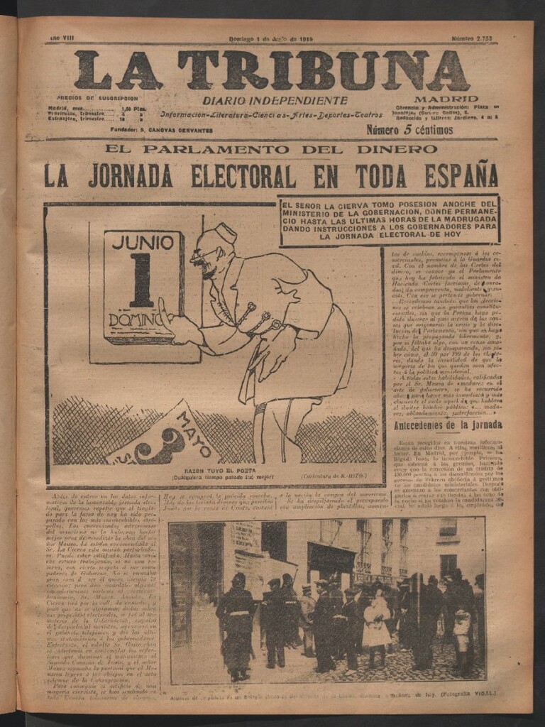 Miniatura de La Tribuna del 1 de junio de 1919